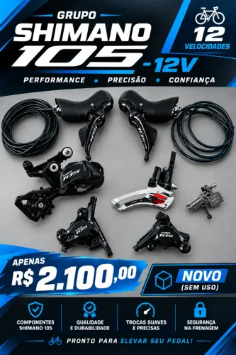 Cambio Shimano 12v - 105 mecânico