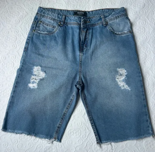 Bermuda jeans tamanho 18 PP adulto 