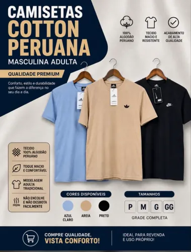 Camisas Cotton peruana