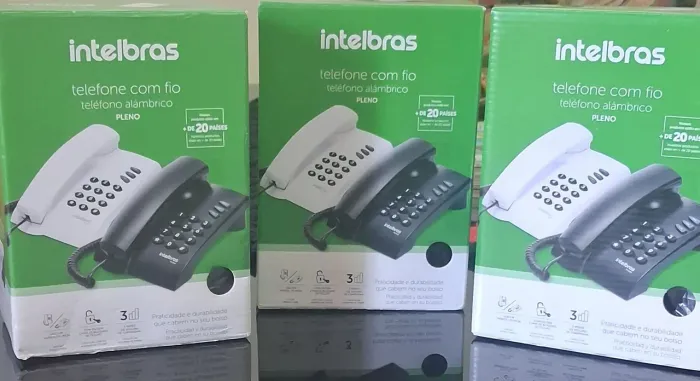Telefone com fio Intelbras Preto