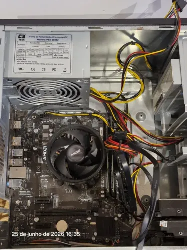 PC Atlhon 3000G + Placa-mãe A520 + 16 GB DDR4 Corsair + SSD 120GB + Fonte 350W