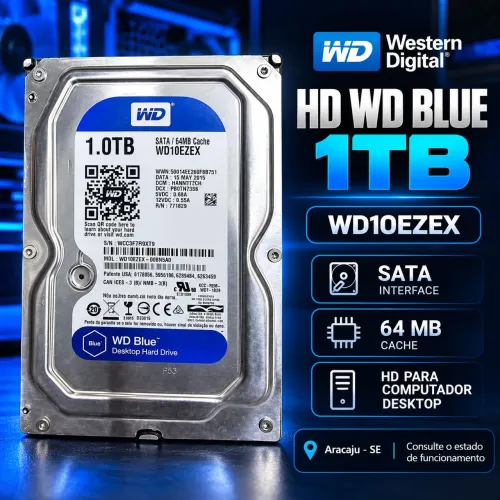? HD Western Digital WD Blue 1TB SATA - Desktop