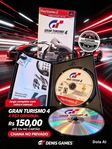 Graturismo 4 original com manual completo