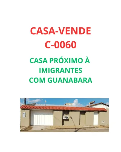 CASA-VENDE-C-0060- CASA PRÓXIMO À IMIGRANTES COM GUANABARA