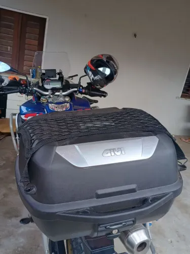 Bau Bauleto Moto 43 Litros Givi Monolock Adventure Completo Preto