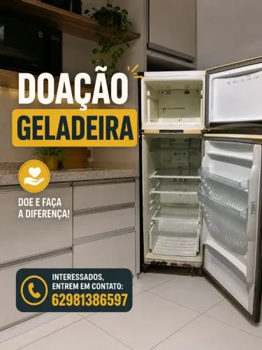 Geladeira para doação