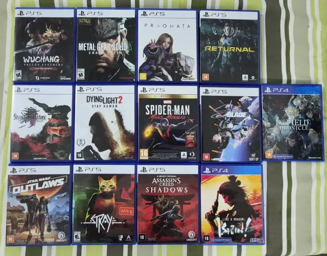 Jogos de PS5 e PS4 - Pacote ou venda unitária