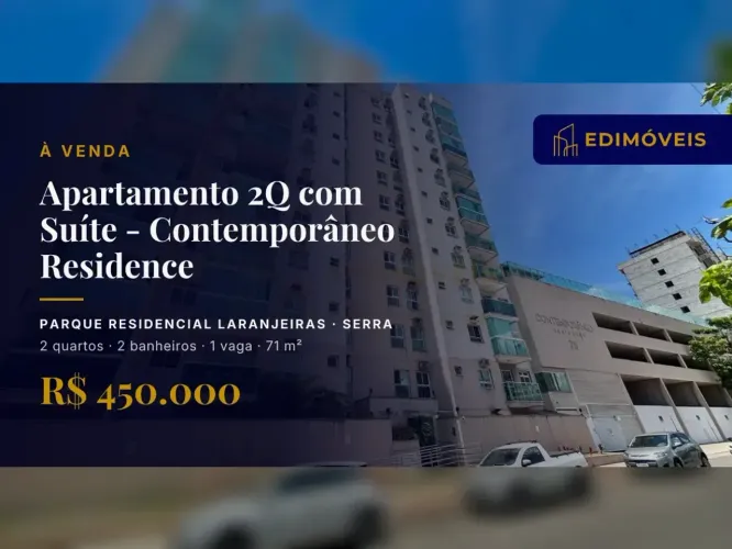 Apartamento Mobiliado com 2 Quartos no Parque Residencial Laranjeiras