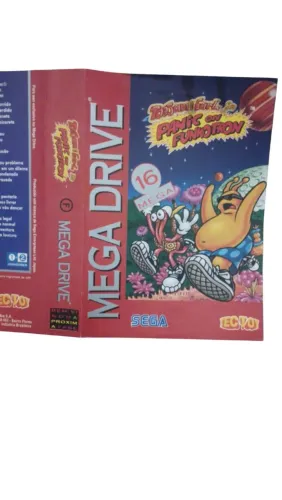 Capa de jogo de mega drive ToeJam & earl in panic on funkotron
