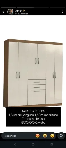 Guarda- roupa SEMINOVO,PARCELO,ENTREGO E DESMONTO