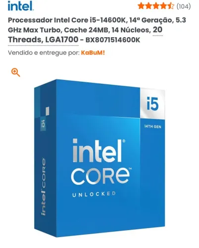 PROCESSADOR INTEL I5 14600K