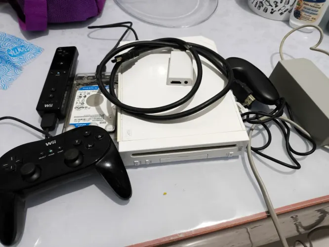 Nintendo Wii desbloqueado HD 500gb lotado de jogos com cabo HDMI 