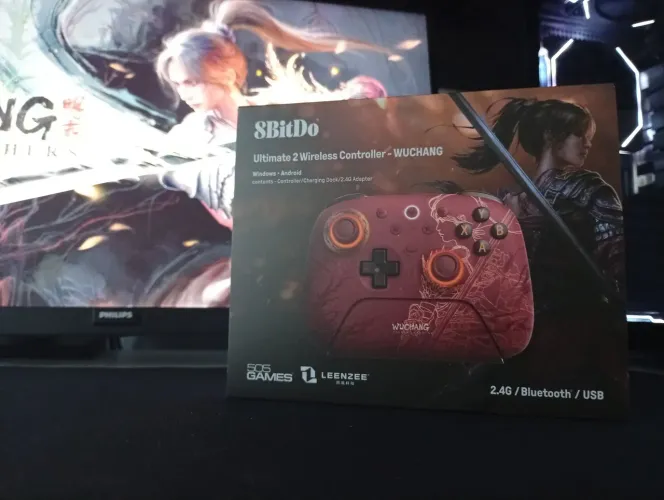 Controle 8BitDo Ultimate 2 WUCHANG Edition RGB Sem Fio - Novo
