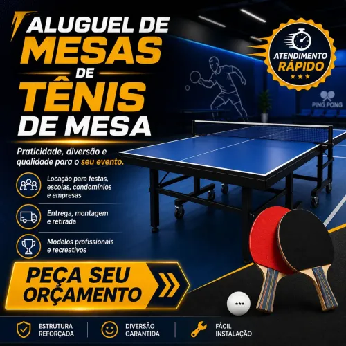 Aluguel tênis de mesa 