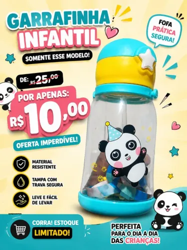 Gaarrafinha infantil na promoção 