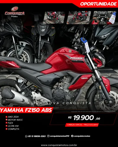 Fz150 Fazer ABS 2024 - 22.000Km (Com garantia)