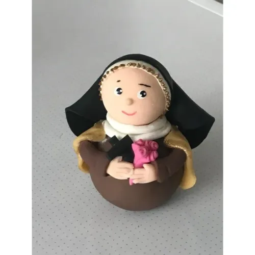 Estatueta de Santa Teresinha do Menino Jesus - biscuit