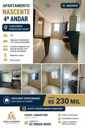 Apartamento Nascente no Antares com Área de Lazer Completa
