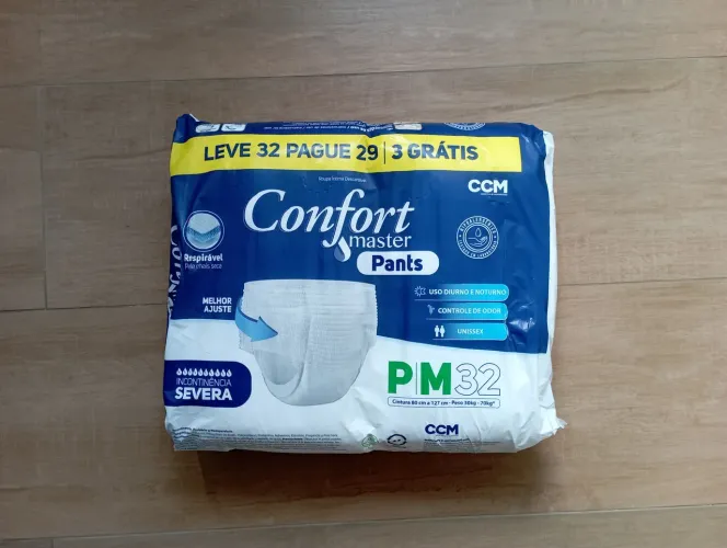 Fralda Geriátrica Master Comfort Pants P/M 32 Unidades
