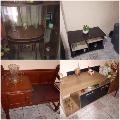 Lote criado mudo, comoda, estante e acento de escritorio