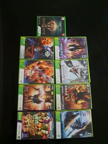 9 Jogos Originais Xbox 360/Xbox One - Elden Ring, Marvel vs Capcom 3, DMC 4 e mais.