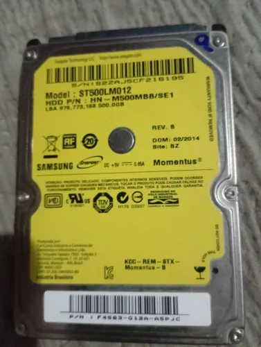 HD 500 GB NOTEBOOK