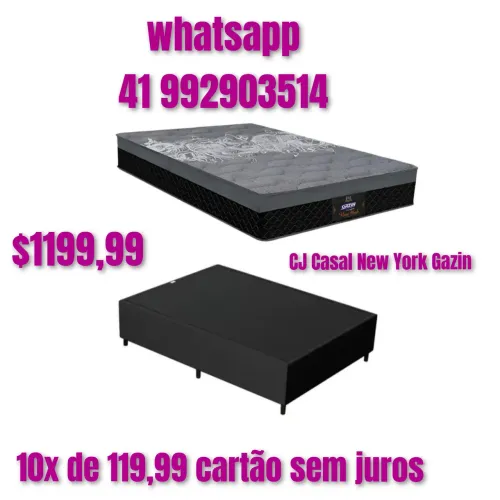 Cama box casal molas ensacadas # 10x sem juros no cartão
