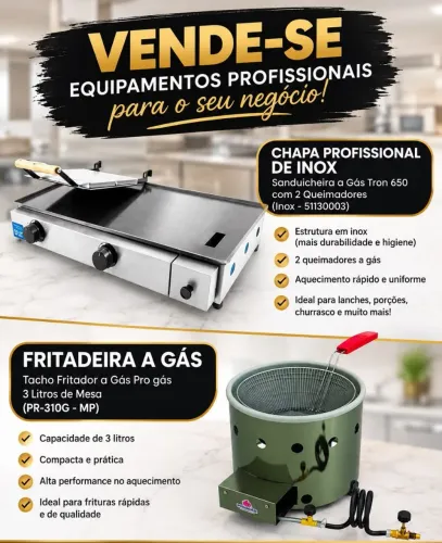 Chapa e fritadeira