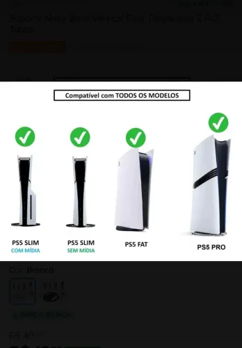 Suporte vertical ps5 slim 