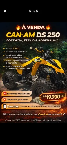 Quadriciclo CAN AM DS 250