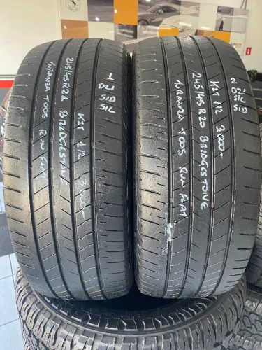 KIT 02 PNEUS 245/45R20 BRIDGESTONE TURANZA T005 RUN-FLAT 93Y