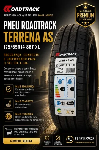 Pneu 175/65/14 novo Roadtrack