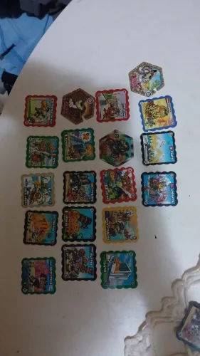 Lote 20 Tazos Elma Chips 1997 - Volta ao Mundo Chester Cheetah (Com Brasil)