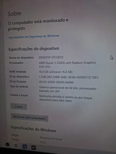 PC Gamer Ryzen 3 5300G, 16 de ram, SSD e 1T de armazenamento