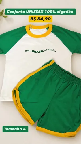 Conjunto infantil Brasil Copa