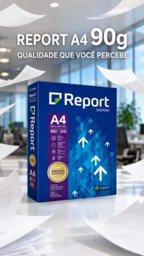 Papel Sulfite 90g Report 500 Folhas Cor Branco