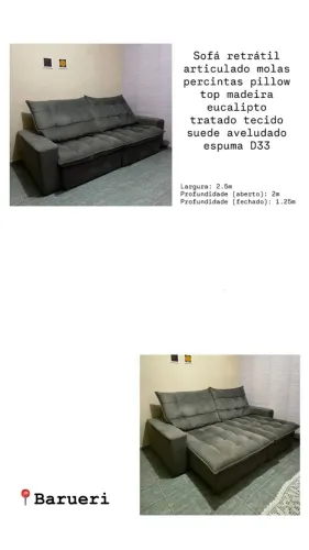 Sofá Retrátil Articulado