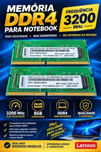 Memória Ddr4 notebook 2x8 frequência 3200Mhz