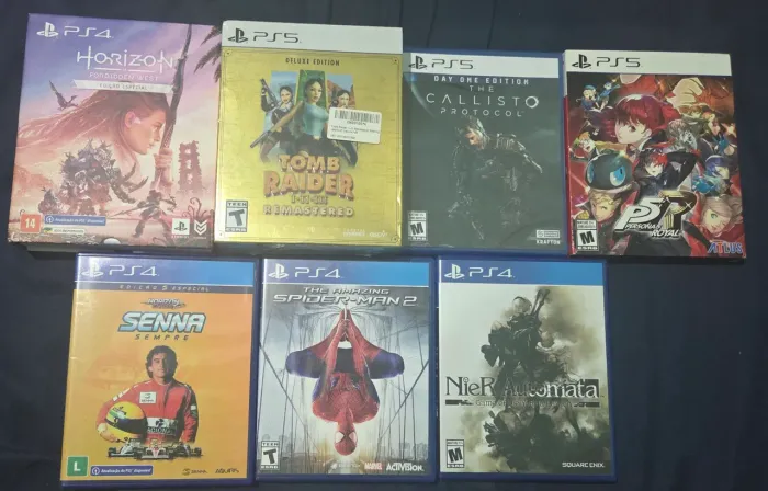 Lote Jogos PS4 e PS5 (5 Usados e 2 Lacrados)