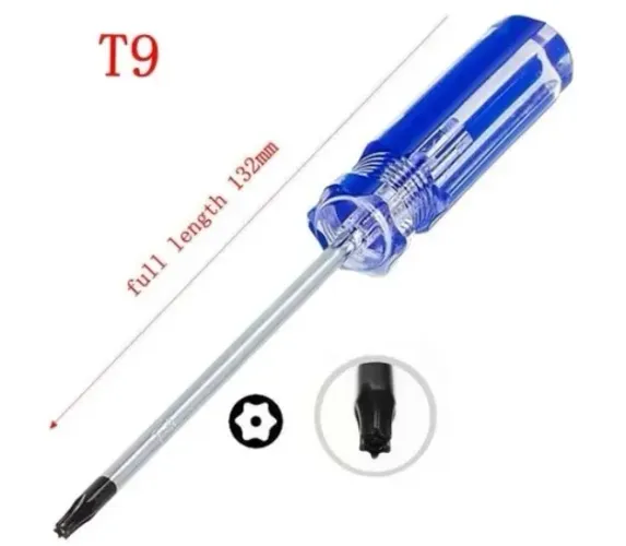 Chave Torx T9 Com Furo Ps4 Xbox 360 iMac Arduino Automação Robotica COD-FR41  