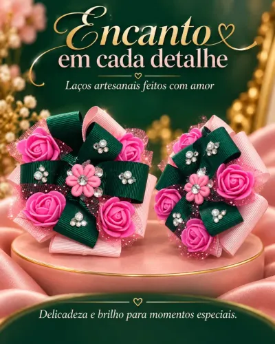 Tiara e laços