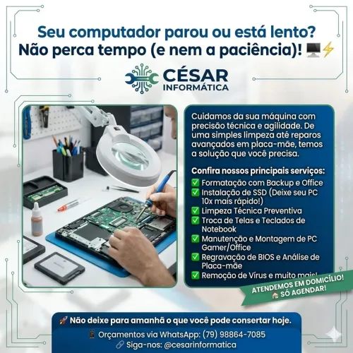 Formatação e manutenção Pc e notebook