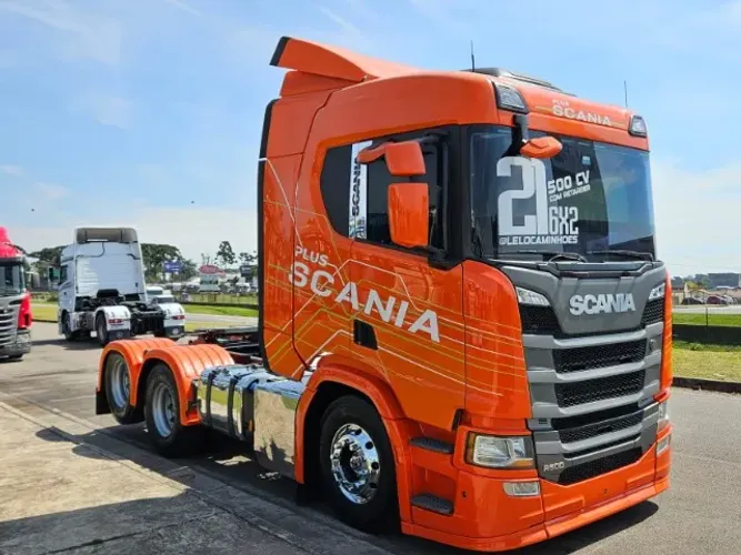 Scania R500 6x2 Ano 2021 Teto Alto Automático Euro 5 RETARDER Farol de teto e grade