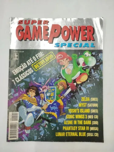 Antiga revista RARA Super Game Power edição especial N20a 