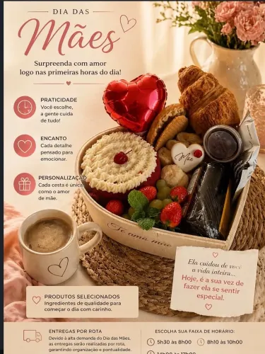 Cesta de café da manhã, Dia das mães! 