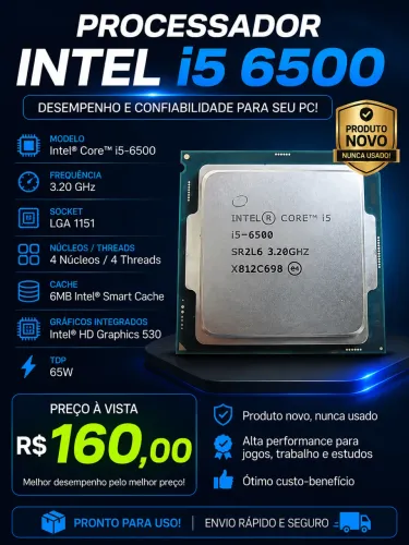 PROCESSADOR i5 6500 (NOVO)