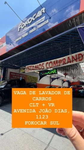 VAGA DE LAVADOR DE CARROS CLT