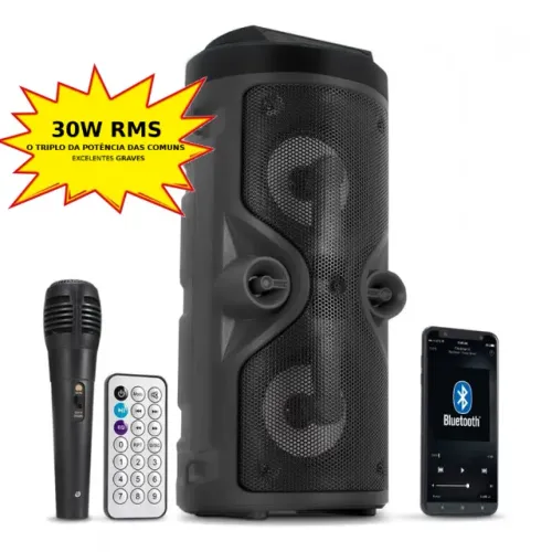 Caixa De Som Bluetooth Grande Amplificada Ketchup KTS13 Usb Fm Usb aturnshop.com.br