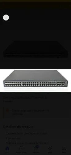 Switch HP A3600-48 V2 EI (JG300A) - 48 Portas 