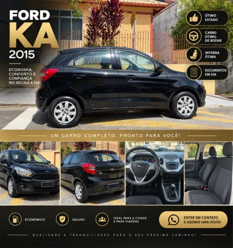 Ford KA 1.0 Se/se Plus Tivct Flex 5P 2015